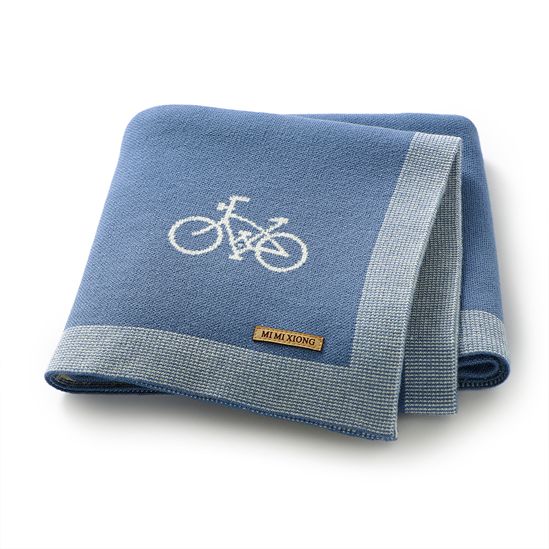 Baby Boy Nursery Quilt - ผ้าห่มเด็กทารกแรกเกิด Ultra-Soft REVERSIBLE ถักเด็กทารกรถเข็นเด็กเนอสเซอรี่ Cradle ผ้านวม