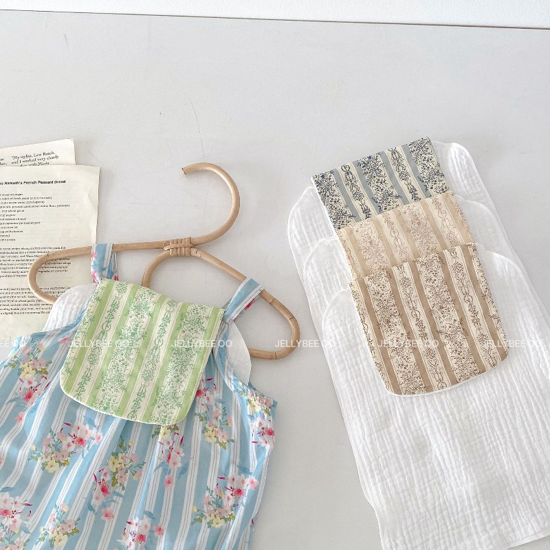 Baby Nursery Vintage - ผ้าขนหนูซับเหงื่อลายดอกไม้สไตล์วินเทจฝรั่งเศสสำหรับเด็กทารก ผ้ามัสลิน 100% ผ้าเช็ดตัวอ่อนนุ่ม ผ้ากันเปื้อนสำหรับเด็กแรกเกิด ผ้ารองนอนสำหรับเด็กอ่อน