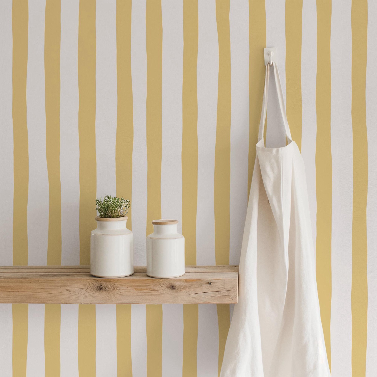 Baby Nursery Yellow Walls - วอลเปเปอร์ลายเส้นสีเหลืองซันไชน์แบบลอกและติด, ภาพจิตรกรรมฝาผนังลายเส้นแบบนุ่มนวลสำหรับห้องเด็กอ่อน, หรือกระดาษแบบดั้งเดิม