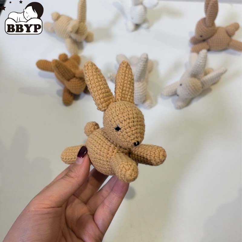 Baby Nursery Crib - ของตกแต่งกระต่ายโครเชต์น่ารัก 1 ชิ้น, โมบายแขวนเปลเด็ก & ของตกแต่งผนังห้องเด็ก,