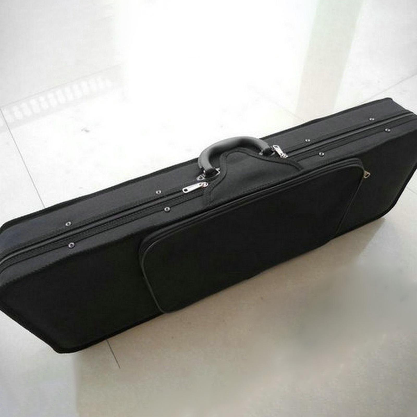 Storage Basket Fabric - กระเป๋าใส่ไวโอลินทรงสี่เหลี่ยมผืนผ้าแบบมืออาชีพ ขนาด 4/4 ทำจากผ้า Oxford พร้อมกล่องป้องกันแบบแข็ง