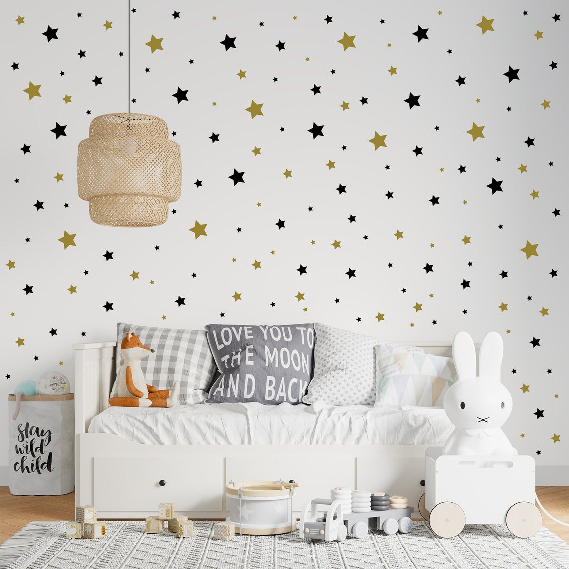 การ์ตูน 65 ชิ้น Star สติ๊กเกอร - Baby Nursery Furniture บทวิจารณ์และราคา
