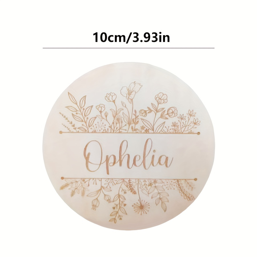 ป้ายชื่อสลักลายดอกไม้แบบส่วนตั - Baby Nursery Name Sign บทวิจารณ์และราคา