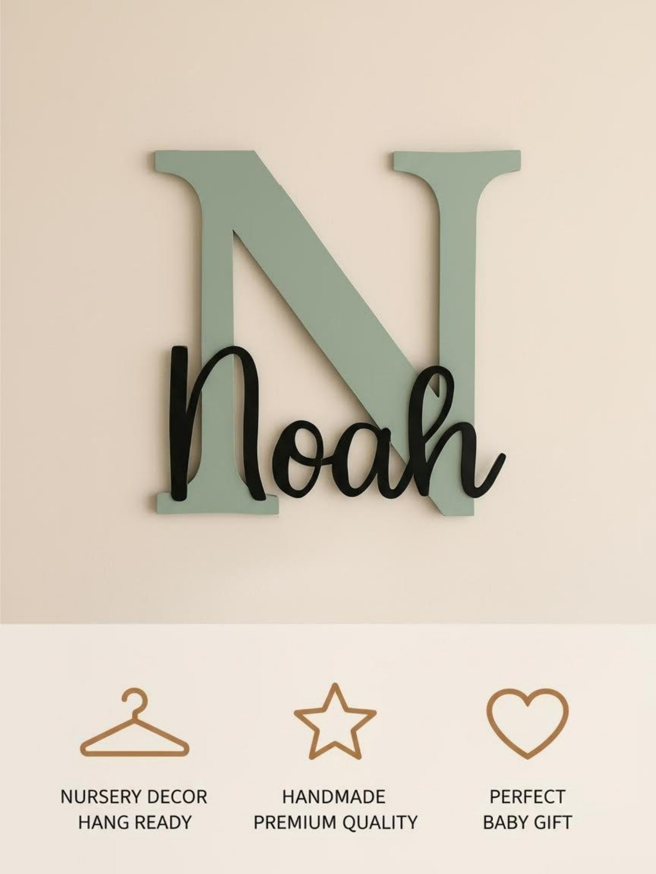 ป้ายชื่อไม้รูปเมฆ ลายการ์ตูนสั - Baby Nursery Name Sign บทวิจารณ์และราคา