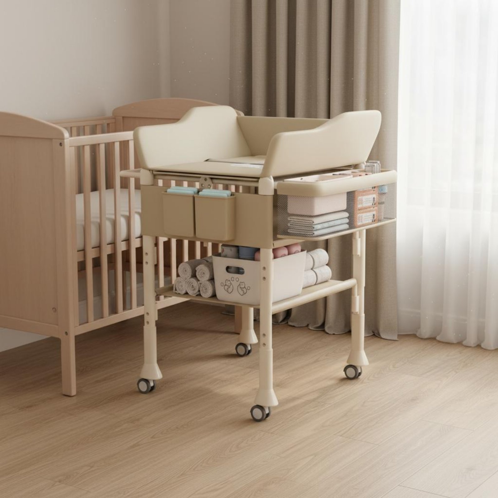 โต๊ะอาบน้ำเด็กแบบ 2 in 1 ปรับร - Baby Nursery Furniture บทวิจารณ์และราคา
