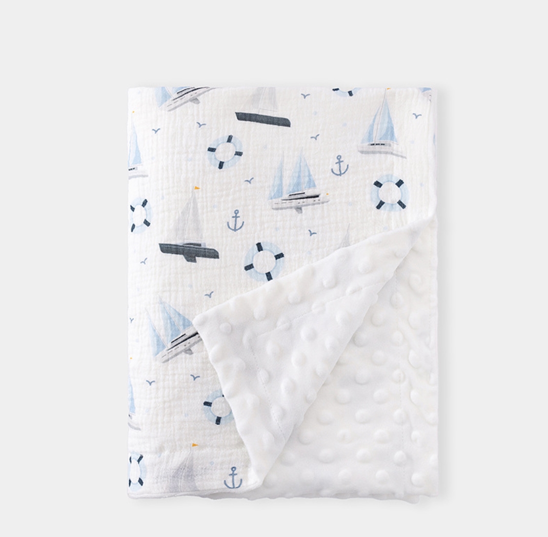 ผ้าห่มมัสลินสำหรับเด็กแรกเกิด  - Baby Boy Nursery Quilt บทวิจารณ์และราคา