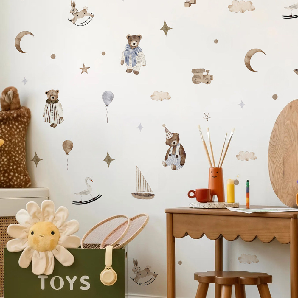 สติ๊กเกอร์ติดผนังสไตล์โบโฮ วิน - Baby Nursery Vintage บทวิจารณ์และราคา