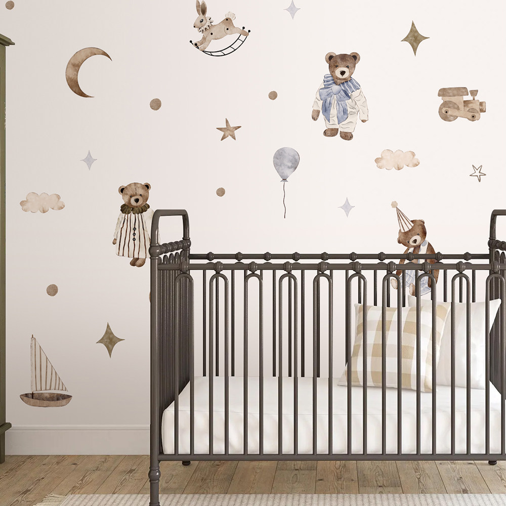 สติ๊กเกอร์ติดผนังสไตล์โบโฮ วิน - Baby Nursery Vintage บทวิจารณ์และราคา