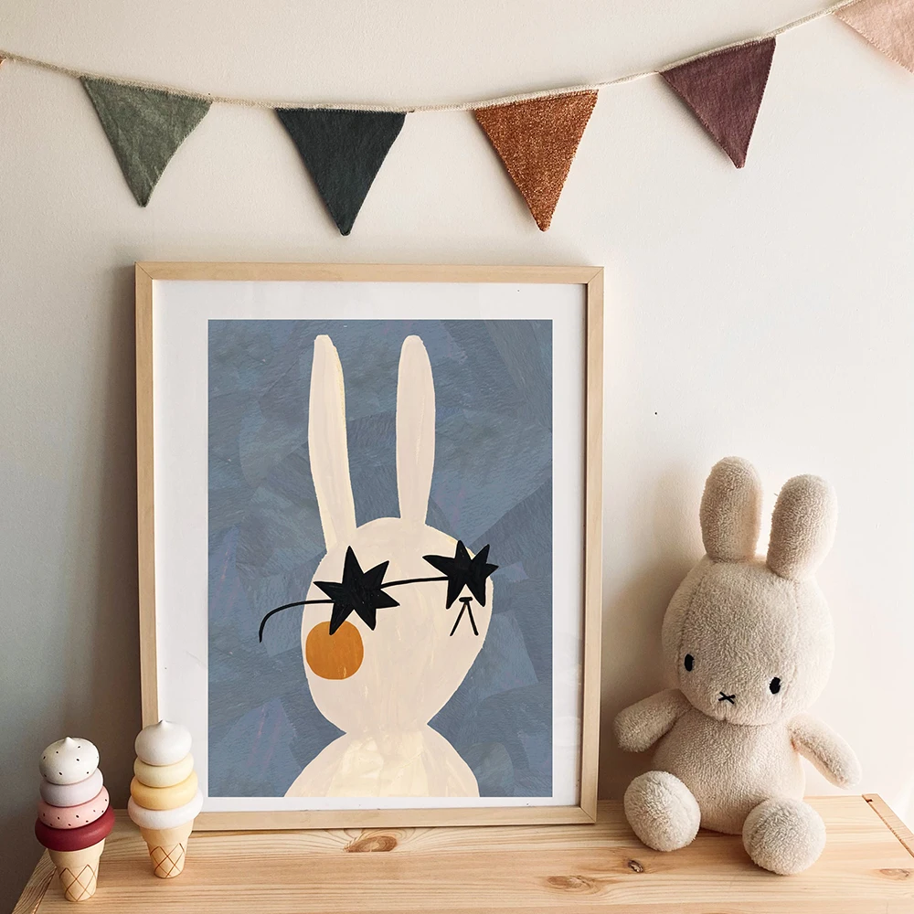 ภาพพิมพ์บนผ้าใบลายการ์ตูนกระต่ - Baby Nursery Quotes บทวิจารณ์และราคา