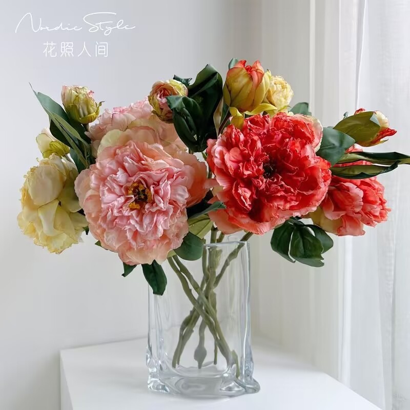 19.7 นิ้วหรูหรา Peony ประดิษฐ์ - Baby Nursery Vintage บทวิจารณ์และราคา