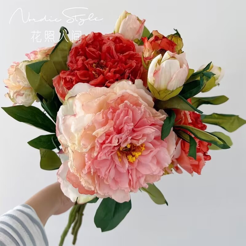 19.7 นิ้วหรูหรา Peony ประดิษฐ์ - Baby Nursery Vintage บทวิจารณ์และราคา