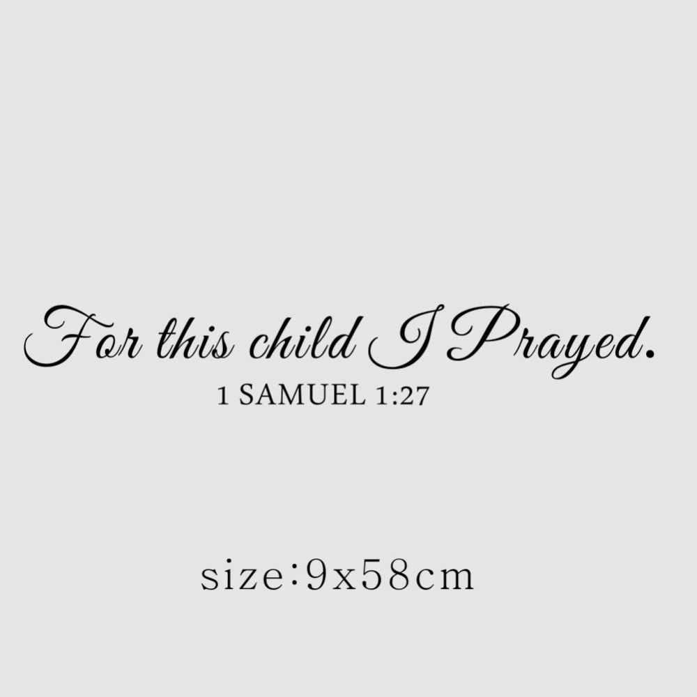 สำหรับเด็กอธิษฐาน Samuel Quote - Baby Nursery Quotes บทวิจารณ์และราคา