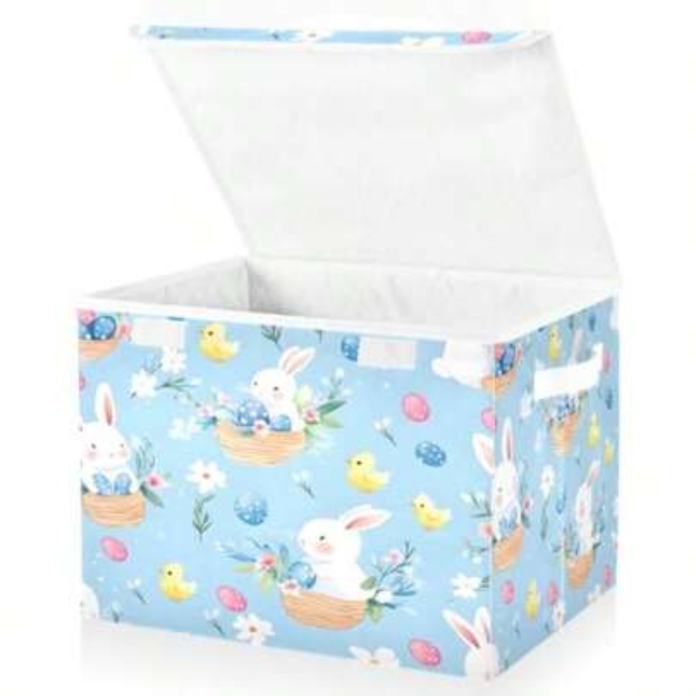 กล่องเก็บของลายไข่กระต่ายอีสเต - Storage Basket Fabric บทวิจารณ์และราคา