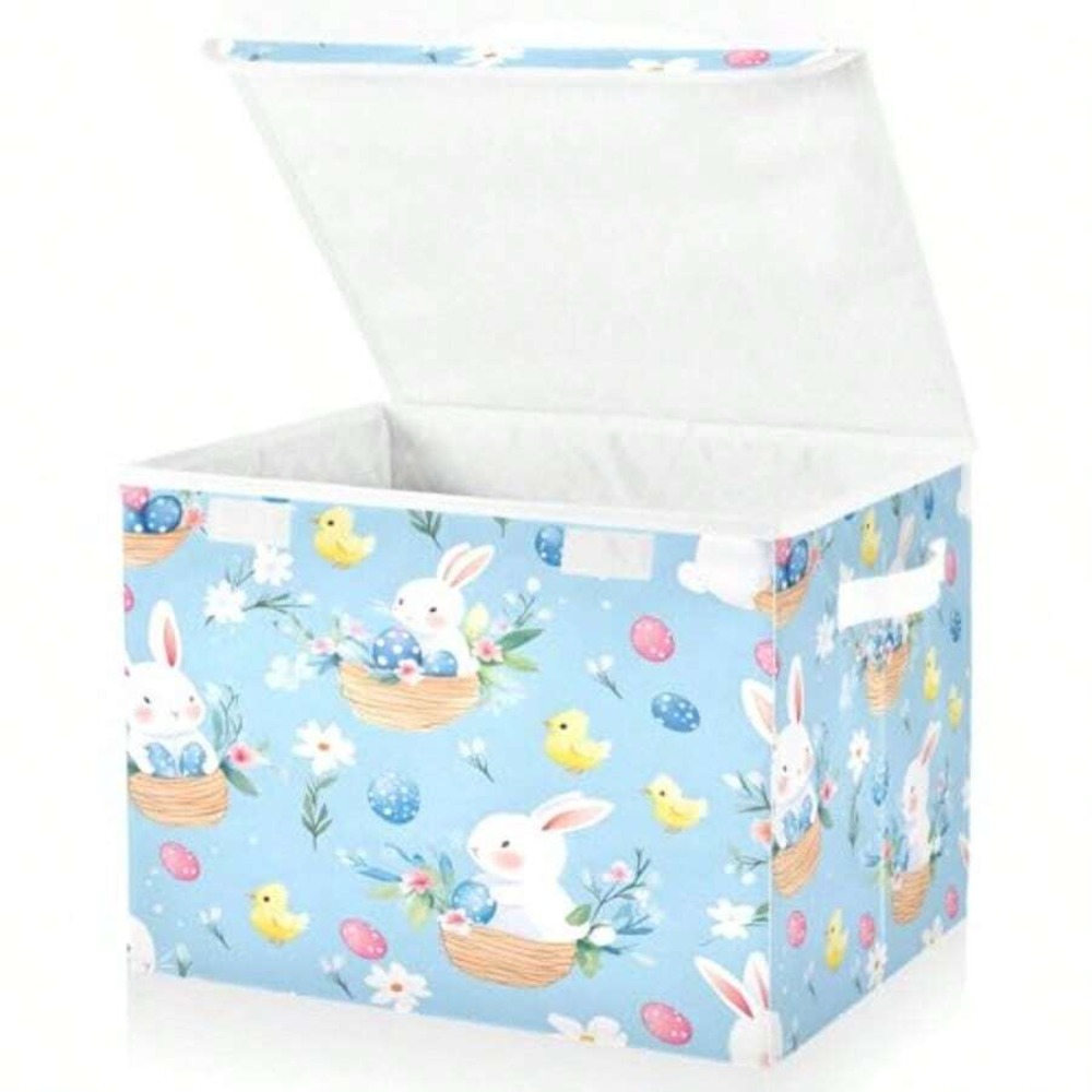 กล่องเก็บของลายไข่กระต่ายอีสเต - Storage Basket Fabric บทวิจารณ์และราคา