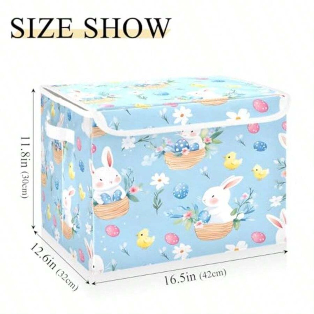กล่องเก็บของลายไข่กระต่ายอีสเต - Storage Basket Fabric บทวิจารณ์และราคา