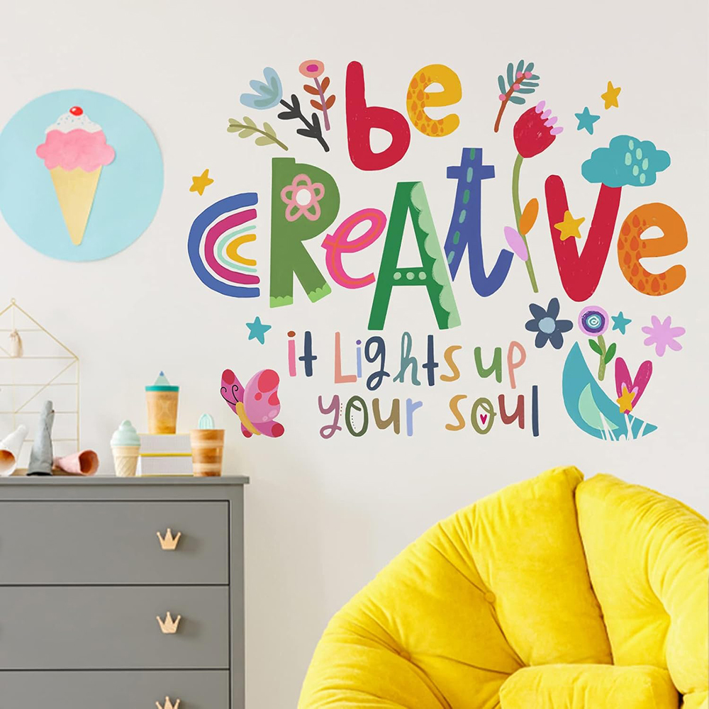 สติ๊กเกอร์ติดผนังคำคมสร้างแรงบ - Baby Nursery Quotes บทวิจารณ์และราคา