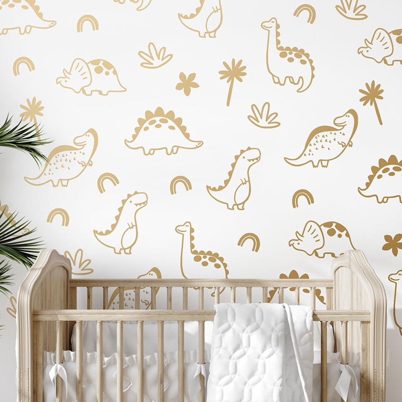 เรขาคณิตไดโนเสาร์ Rainbow สติ๊ - Baby Nursery Furniture บทวิจารณ์และราคา