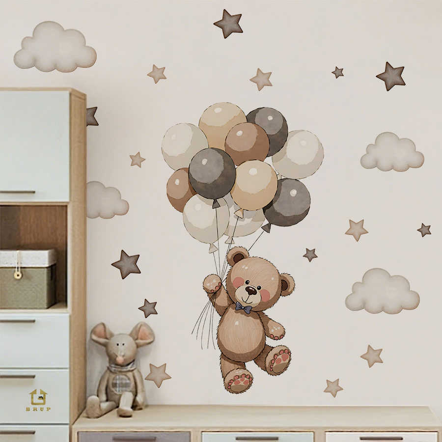 สติ๊กเกอร์ติดผนังรูปหมีเท็ดดี้ - Baby Nursery Furniture บทวิจารณ์และราคา