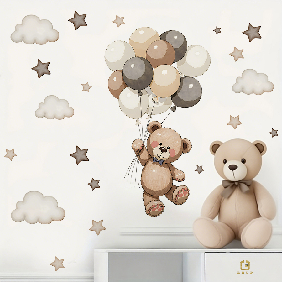 สติ๊กเกอร์ติดผนังรูปหมีเท็ดดี้ - Baby Nursery Furniture บทวิจารณ์และราคา