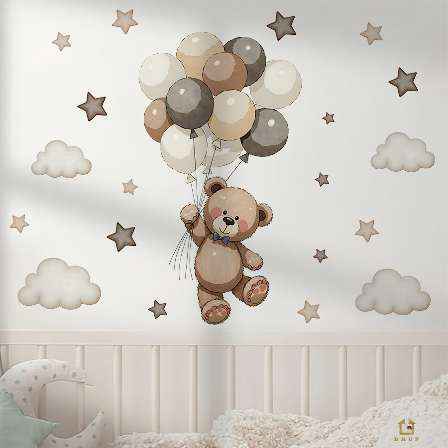 สติ๊กเกอร์ติดผนังรูปหมีเท็ดดี้ - Baby Nursery Furniture บทวิจารณ์และราคา