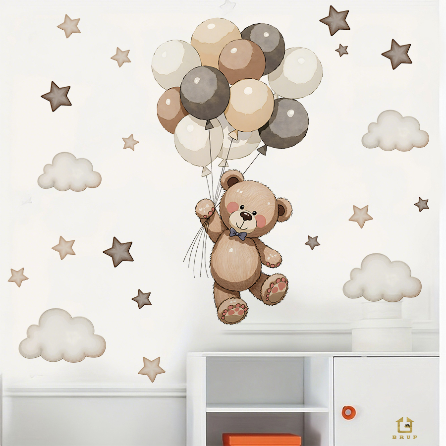 สติ๊กเกอร์ติดผนังรูปหมีเท็ดดี้ - Baby Nursery Furniture บทวิจารณ์และราคา