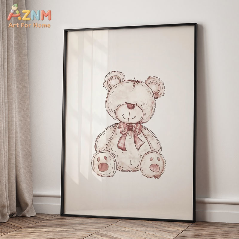 AZNM ของตกแต่งผนังผ้าแคนวาสลาย - Baby Nursery Vintage บทวิจารณ์และราคา