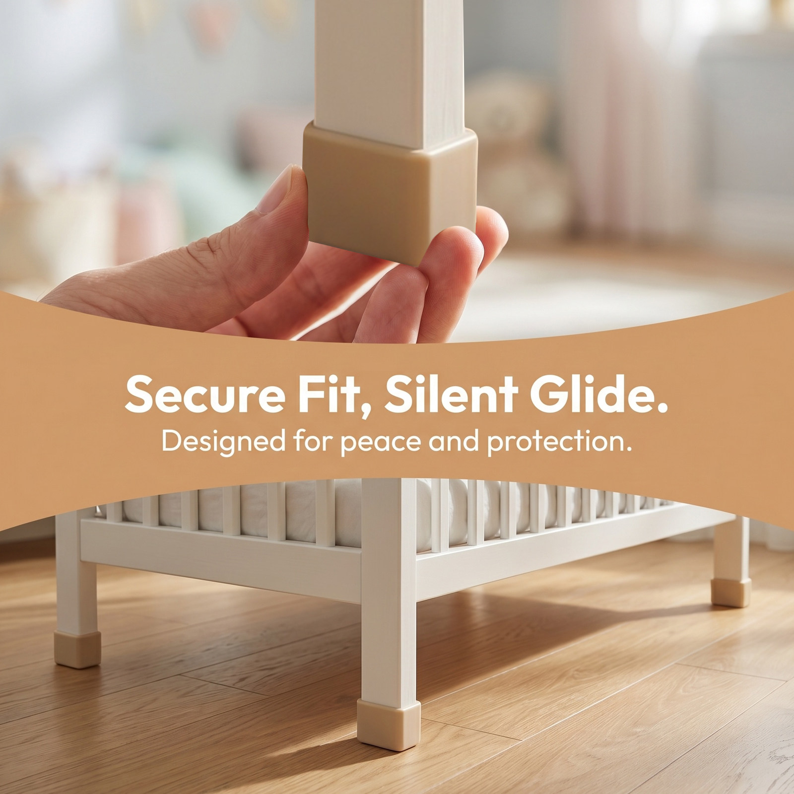 ฝาครอบขาเตียงเด็ก 2 ชิ้น ป้องก - Baby Nursery Crib บทวิจารณ์และราคา