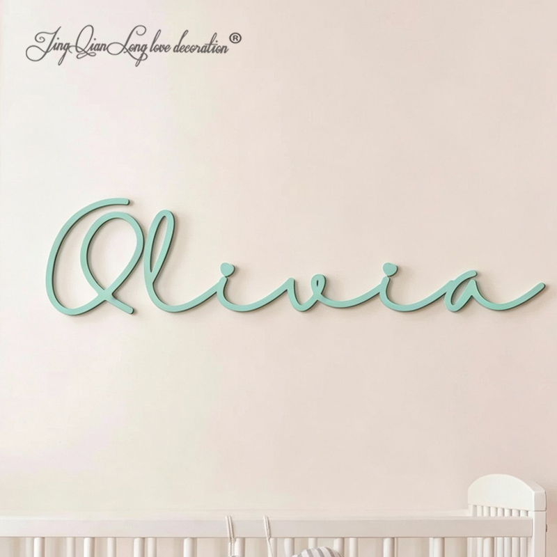 ป้ายชื่อเด็กทำจากไม้แบบกำหนดเอ - Baby Nursery Name Sign บทวิจารณ์และราคา