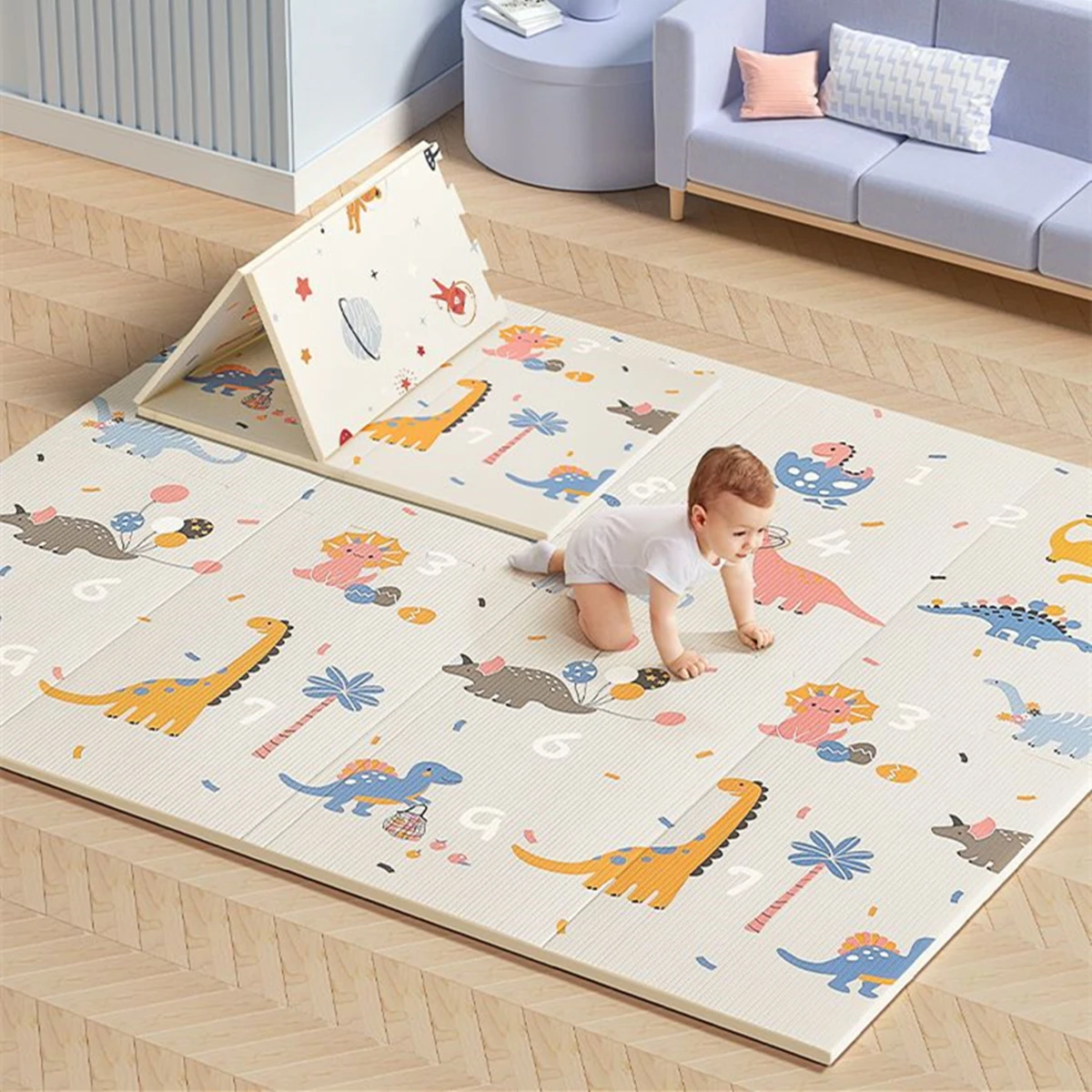 พรมเด็กแบบพับได้ ปลอดสารพิษ แผ - Baby Nursery Mat บทวิจารณ์และราคา